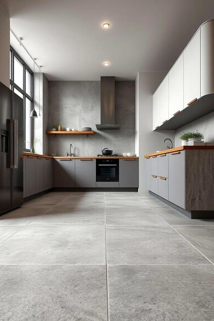 40x40 Matt Grey Kitchen Floor Tile